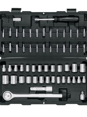 26090 - Juego de 60 herramientas 1/4' y 3/8' para mecánico, Pretul