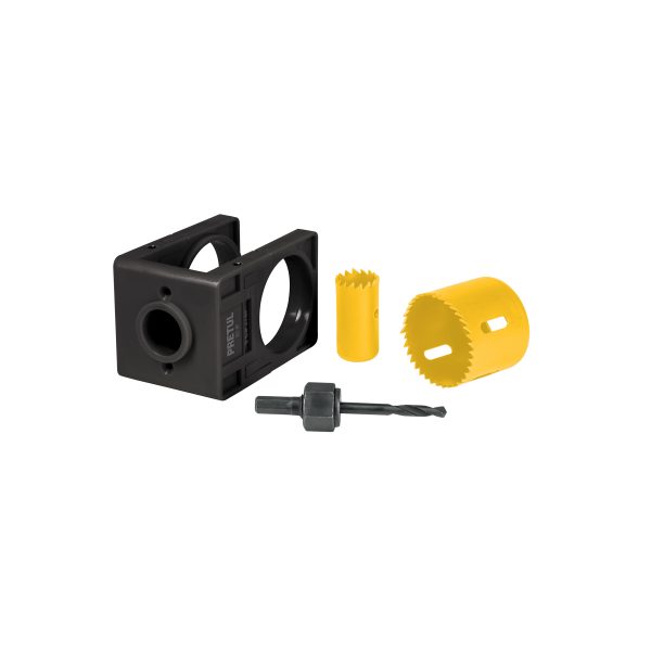 26038 - Juego de 4 piezas para instalar cerraduras, Pretul