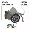 13730 - Kit respirador profesional con cartuchos multigas, Truper