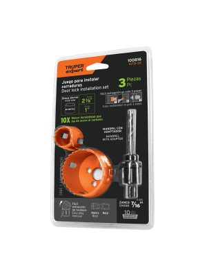 KITB-3X.jpg 100816 - Juego de 3 piezas para instalar cerraduras, Truper Expert