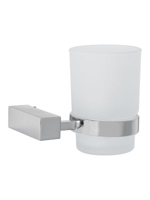 KUA-71.jpg 44399 - Portavaso cepillero con vaso de vidrio, cromo, FOSET KUBO