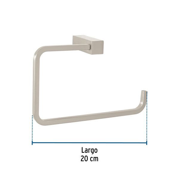 44386 - Toallero de argolla, satín, FOSET KUBO