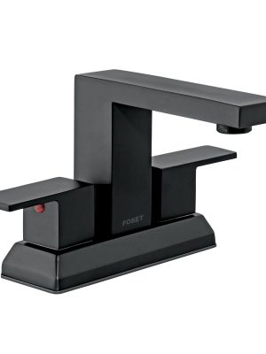 44229 - Mezcladora para lavabo 4', negro, FOSET KUBO