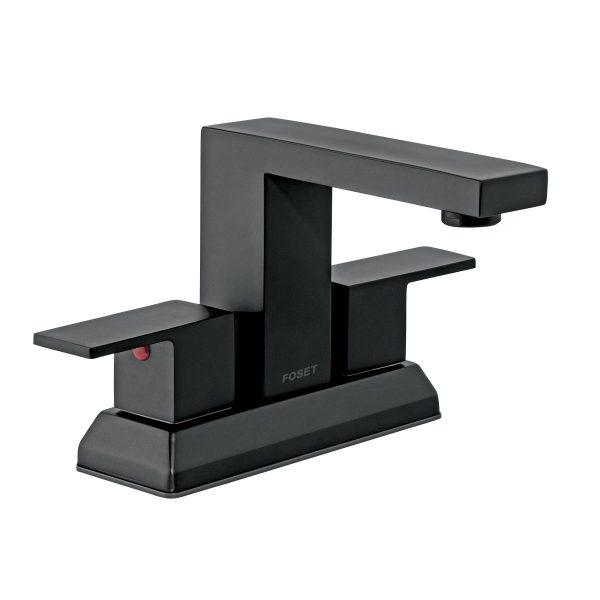 44229 - Mezcladora para lavabo 4', negro, FOSET KUBO