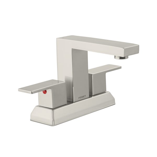 44228 - Mezcladora para lavabo 4', satín, FOSET KUBO