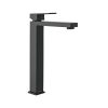 44210 - Monomando alto para lavabo, negro, FOSET KUBO