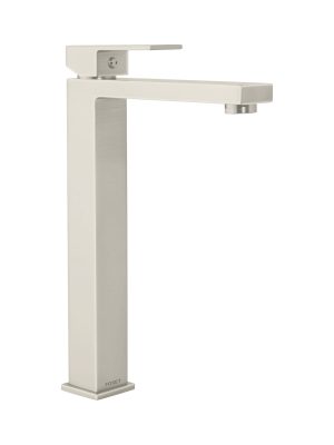 44204 - Monomando alto para lavabo, satín, FOSET KUBO