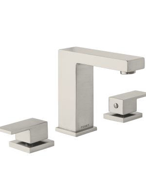 44258 - Mezcladora para lavabo taladros separados, satín, FOSET KUBO