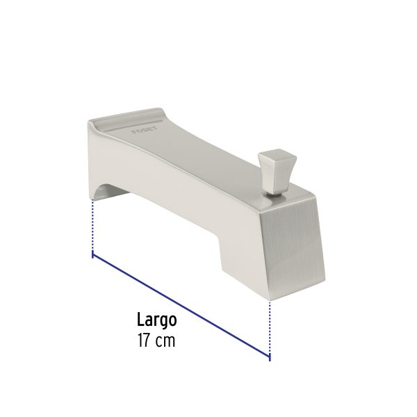 44268 - Salida de tina con desviador, satín, FOSET KUBO