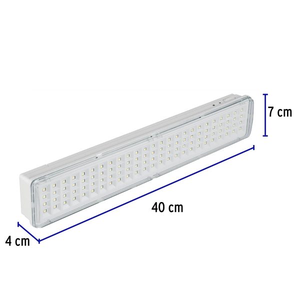 43009 - Lámpara de emergencia de 100 Leds 500 lm recargable, Volteck