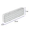 43007 - Lámpara de emergencia de 30 Leds, 220 lm recargable, Volteck