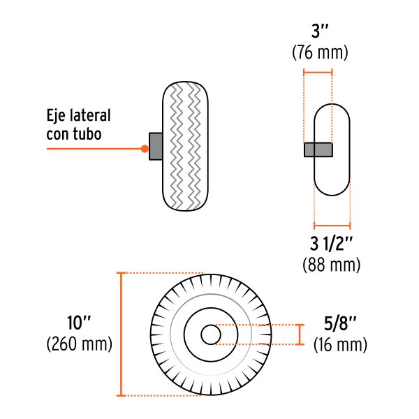 103983 - Hidrolavadora con motor a gasolina, 2,800 PSI, TRUPER