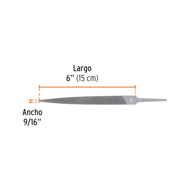 10996 - Lima para cerrajero fina 6', Truper