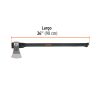14978 - Hacha labor entera 3 lb, mango de fibra de vidrio 36',TRUPER
