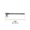 14982 - Hacha labor entera 4 lb, mango de fibra de vidrio 36',TRUPER
