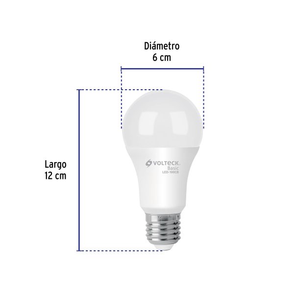 27214 - Lámpara LED A19 14 W (equiv. 75 W), luz cálida, caja, Basic