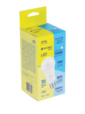 28066 - Lámpara LED A22 16 W (equiv. 100 W), luz de día, caja, Basic