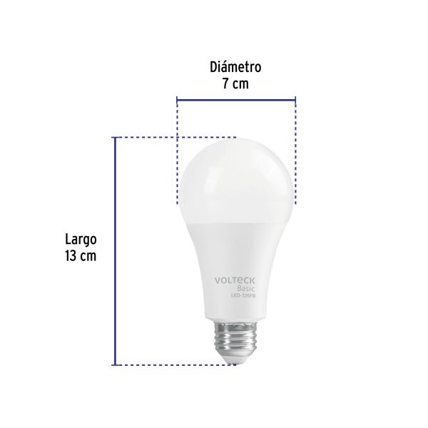 28066 - Lámpara LED A22 16 W (equiv. 100 W), luz de día, caja, Basic