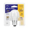 46855 - Lámpara LED G45 3 W (equiv. 25 W) luz cálida blíster Volteck