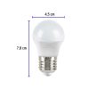 46863 - Pack de 4 lámparas LED G45 3 W (equiv. 25 W), luz de día