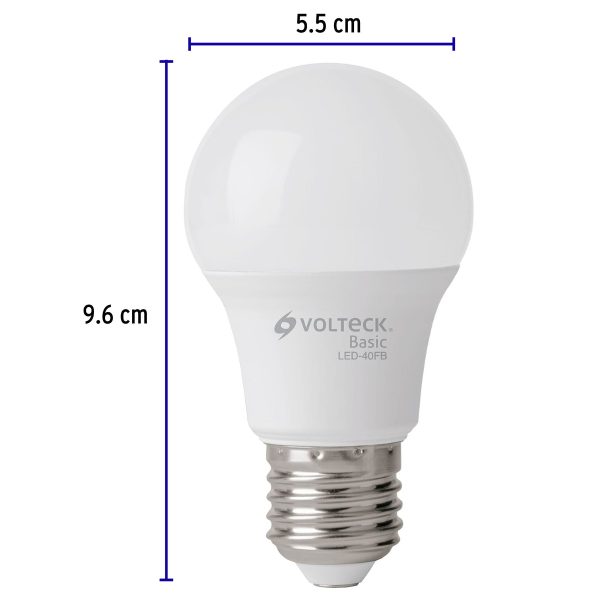 28004 - Pack de 4 lámparas LED A19 6 W (equiv. 40 W), luz de día