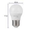 27163 - Lámpara LED G45 5 W (equiv. 40 W), luz cálida, caja, Basic
