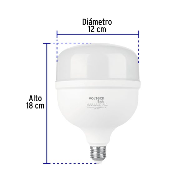 28209 - Lámpara LED alta potencia 40W (equiv. 400W) luz de día Basic