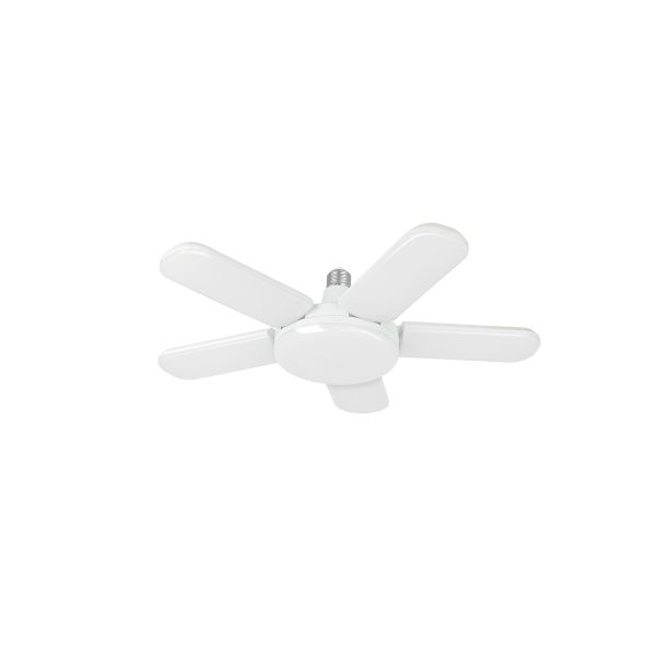 29006 - Lámpara LED 50W tipo ventilador, 5 aspas ajustables, VOLTECK