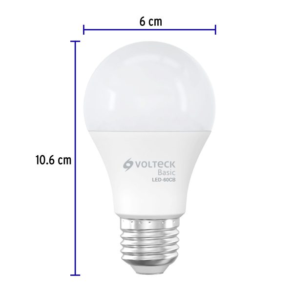28062 - Lámpara LED A19 8 W (equiv. 60 W), luz cálida, caja, Basic