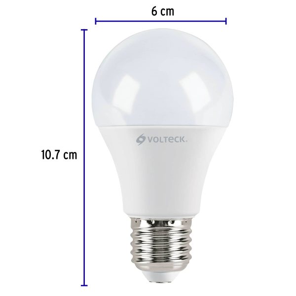 46864 - Pack de 4 lámparas LED A19 9 W (equiv. 60 W), luz de día