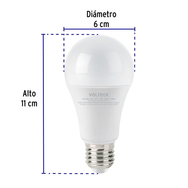 47549 - Lámpara LED A19 12 W (equiv. 75 W), luz cálida, caja Volteck