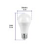 46861 - Lámpara LED A19 12 W (equiv. 75W) luz cálida blíster Volteck