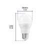 46860 - Lámpara LED A19 12 W (equiv. 75W) luz de día blíster Volteck