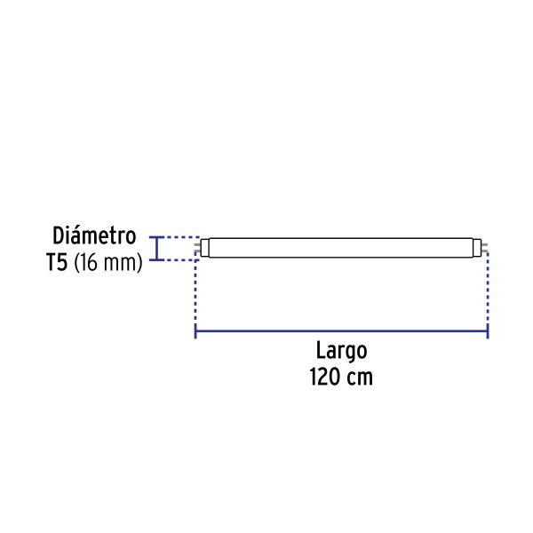 29920 - Tubo de LED T5 16 W base G5 pantalla de vidrio, BASIC