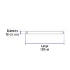 28001 - Tubo de LED T8 18 W base G13 pantalla de vidrio, Basic