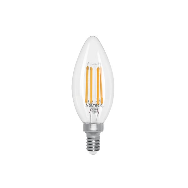 48254 - Lámpara LED tipo vela 4 W con filamento base E14 luz cálida