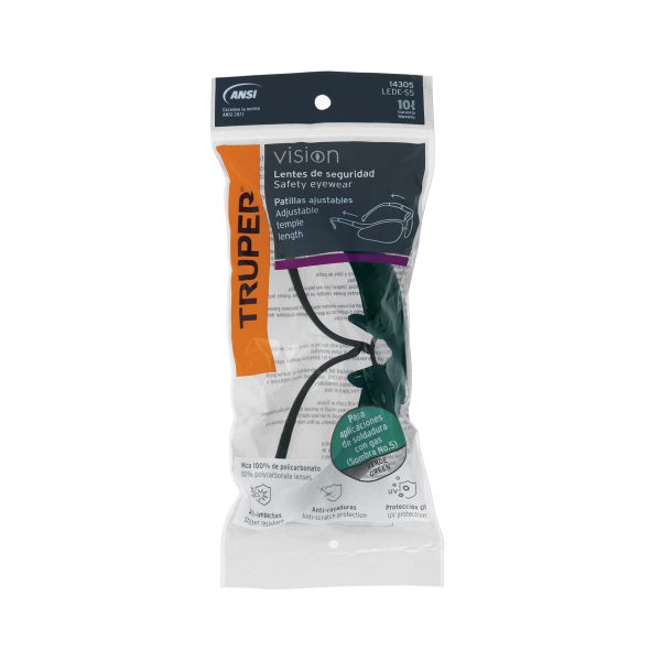 14305 - Lentes de seguridad verdes, Truper Vision