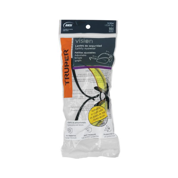 LEDE-SAE1.jpg 14304 - Lentes de seguridad ámbar, Truper Vision
