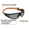 100293 - Lentes de seguridad, gris con banda elástica, Active, Truper