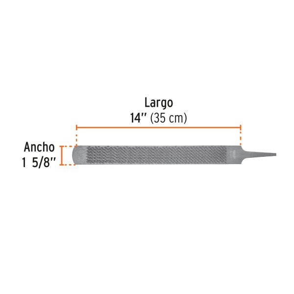 15208 - Lima escofina para herrar con zanco 14', Truper