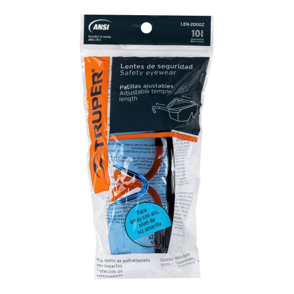 15136 - Lentes de seguridad ajustables azules, Truper Classic