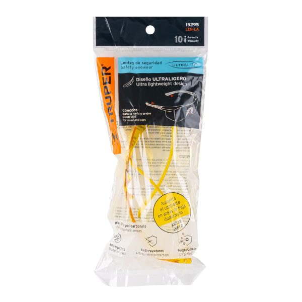 LEN-LAE1.jpg 15295 - Lentes de seguridad ámbar, Truper Ultralite