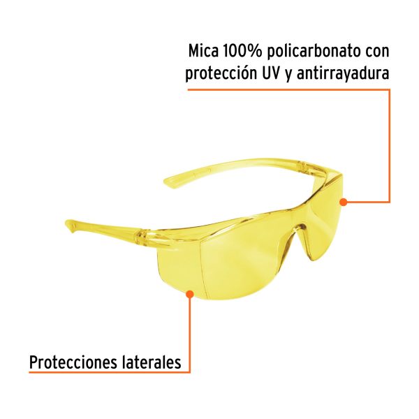LEN-LAFC1.jpg 15295 - Lentes de seguridad ámbar, Truper Ultralite