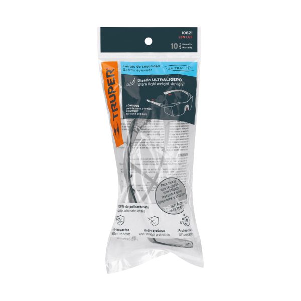 10821 - Lentes de seguridad interior-exterior, Truper Ultralite