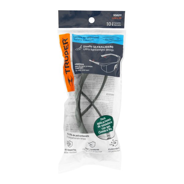 10820 - Lentes de seguridad verdes, Truper Ultralite