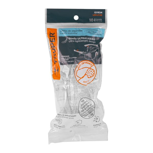 101934 - Lentes de seguridad transparentes con antiempaño, Ultralite