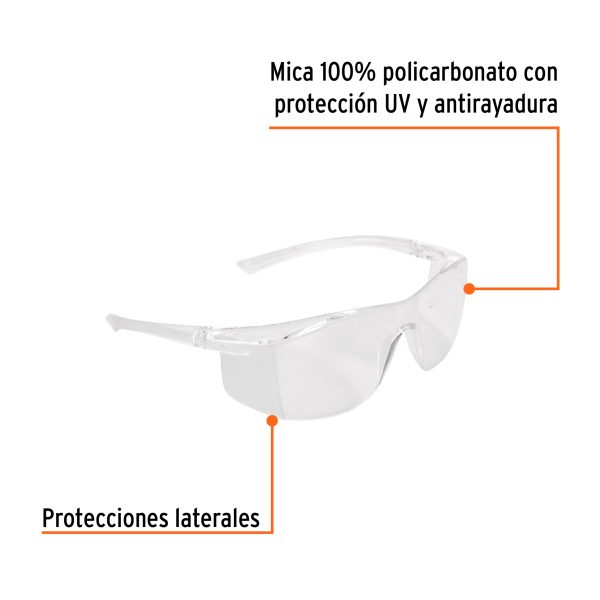 101934 - Lentes de seguridad transparentes con antiempaño, Ultralite