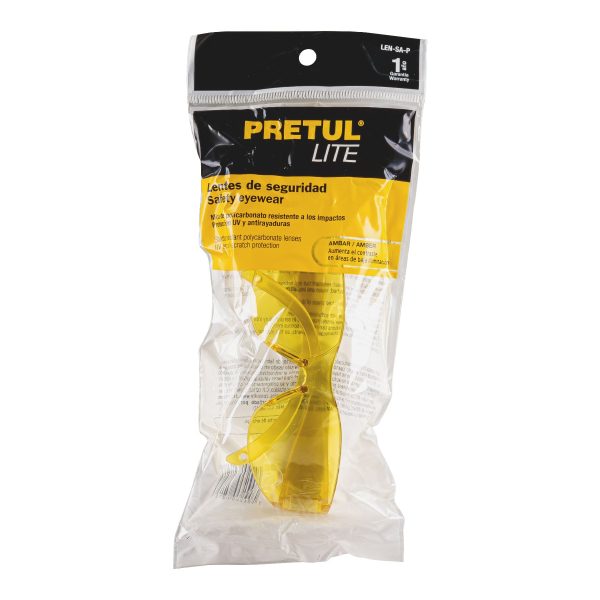 20403 - Lentes de seguridad ámbar, Pretul Lite