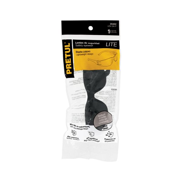 20402 - Lentes de seguridad grises, Pretul Lite