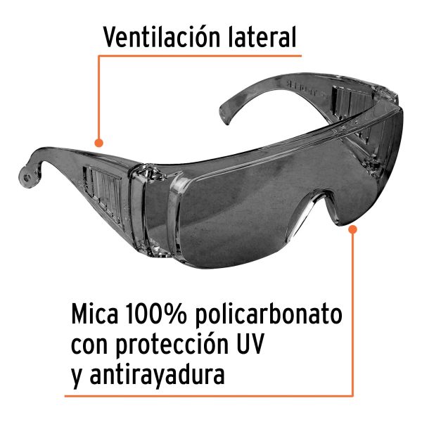 14253 - Lentes de seguridad grises, Truper Safe